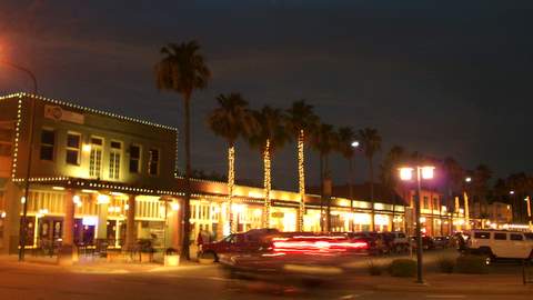 Historical Downtown Chandler night scene